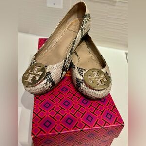 Tory Burch snakeskin flats